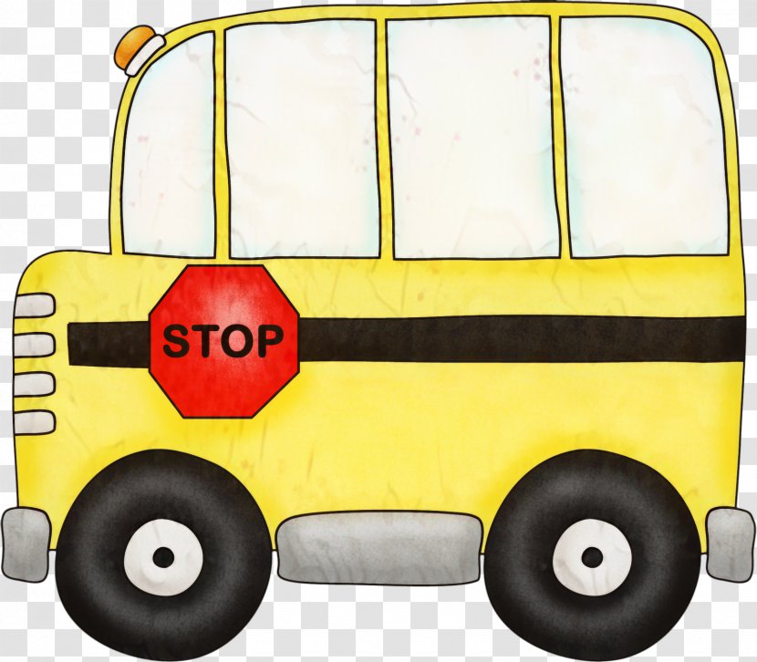 School Bus Cartoon - Preschool - Rolling Car Transparent PNG