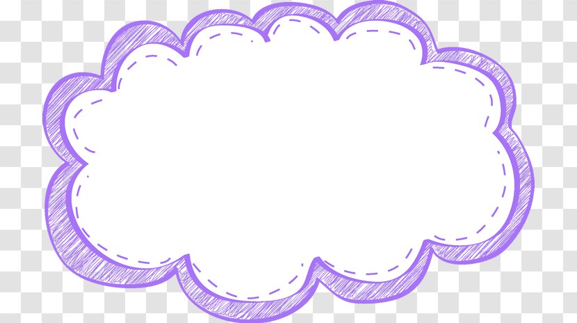 Cloud Picture Frames Free Content Clip Art - Purple - Frame Cliparts Transparent PNG