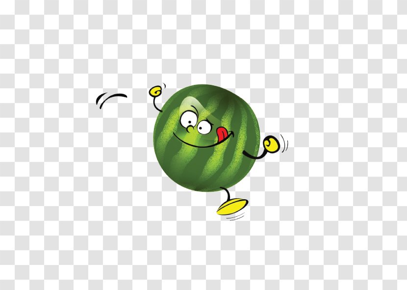 Cartoon Fruit Auglis - Food - Smile Watermelon Transparent PNG