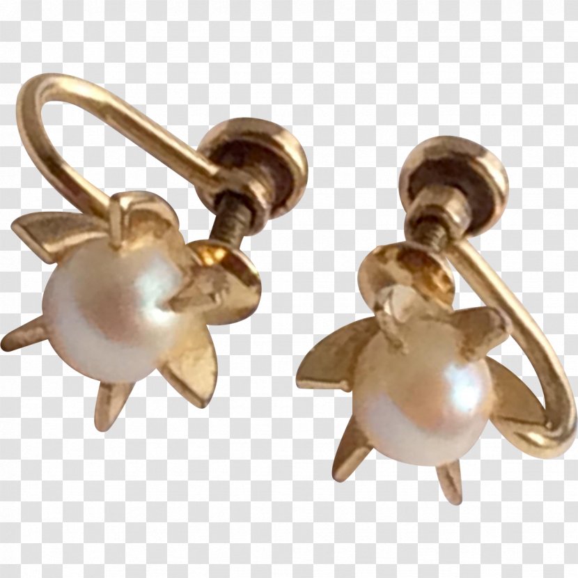 Earring Gold-filled Jewelry Costume Jewellery Pearl - Goldfilled Transparent PNG