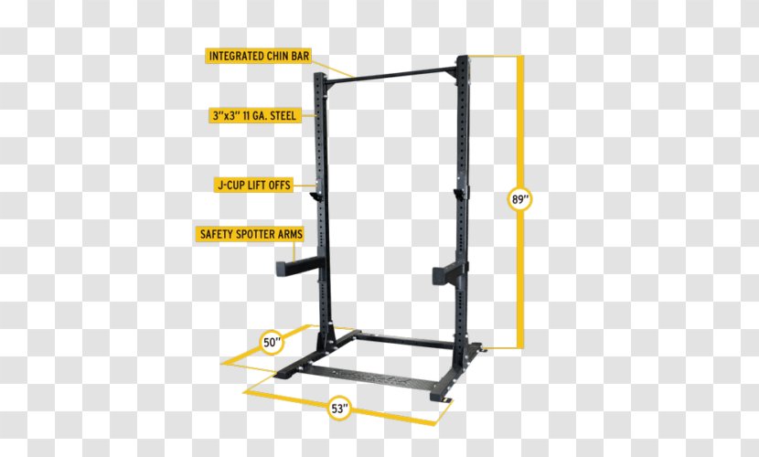 Power Rack Fitness Centre Squat Bench Press - Dip - Hoist Equipment Transparent PNG