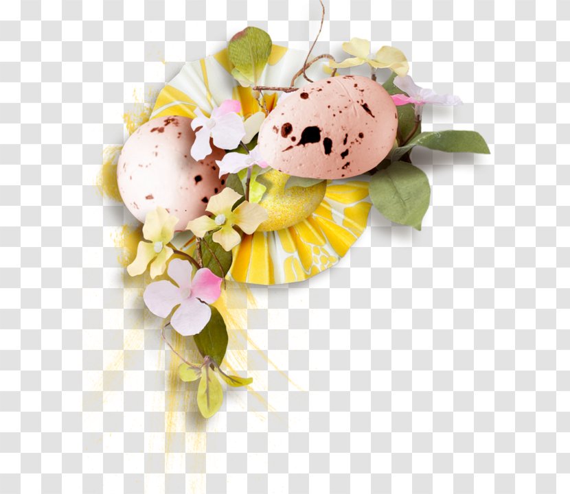Easter Egg Duck - Floral Design Transparent PNG