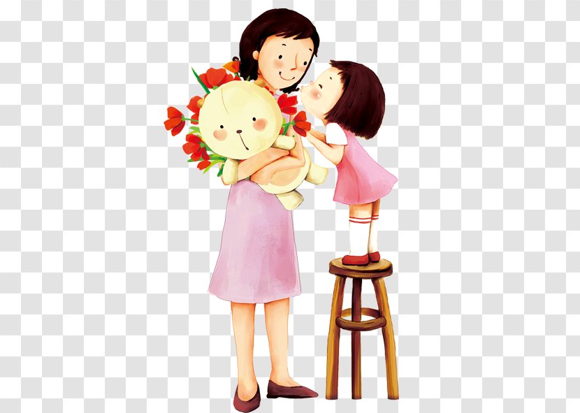 Mother Icon - Cartoon - I Love You Mom Transparent PNG