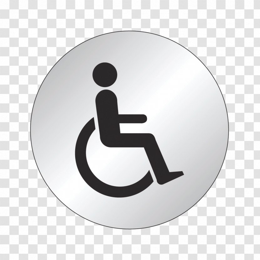 Accessible Toilet Public Sign Bathroom - Plastic Transparent PNG