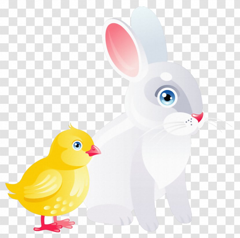 Domestic Rabbit Easter Bunny Duck - Chicken And Transparent Clipart Transparent PNG