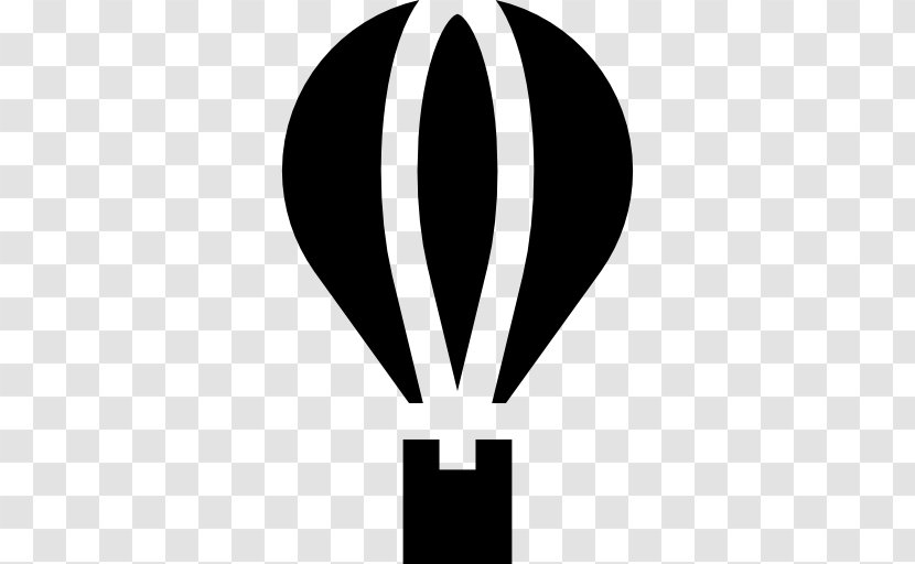 Flight Hot Air Balloon Transport - Monochrome Transparent PNG