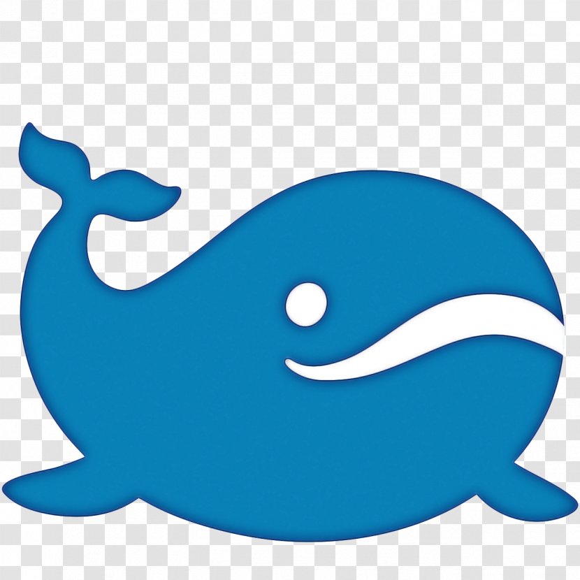 Whale Cartoon - Blue - Sticker Fish Transparent PNG