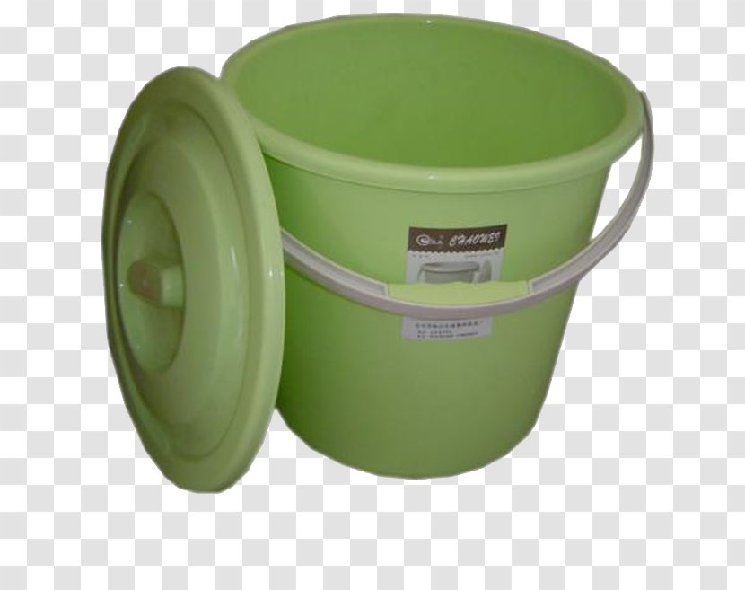 Plastic Bucket Barrel Packaging And Labeling - Material - Green Transparent PNG