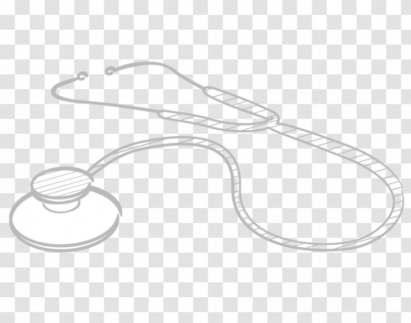 Silver Body Jewellery Stethoscope - Computer Hardware Transparent PNG