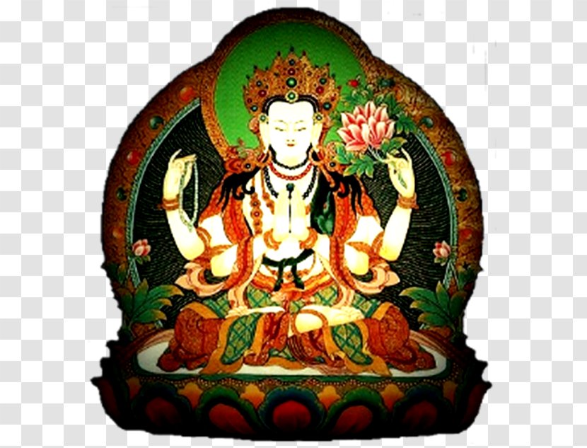 Avalokiteśvara Buddhism Mantra Kagyu Thangka - Art Transparent PNG