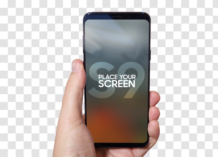 Smartphone Samsung Galaxy S9 S8 Mockup - Telephone Transparent PNG