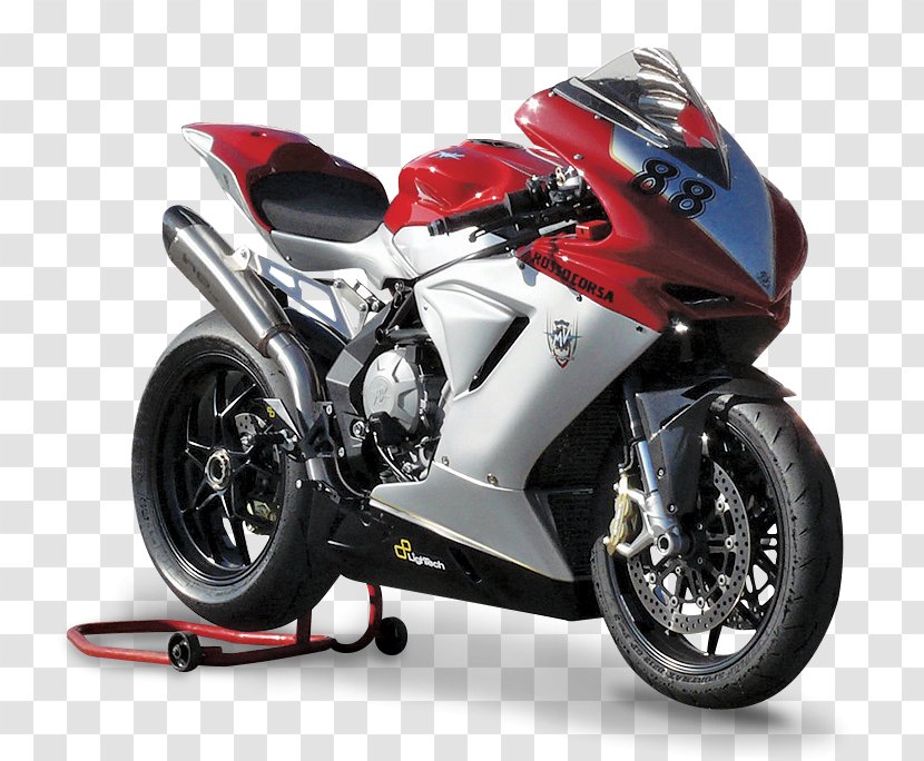 Exhaust System Car Motorcycle MV Agusta Brutale Series - Mv Transparent PNG