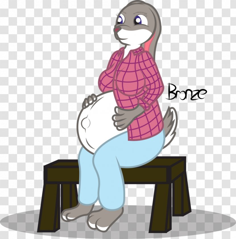 Mammal Human Behavior Clip Art - Vertebrate - Pregnant Belly Transparent PNG