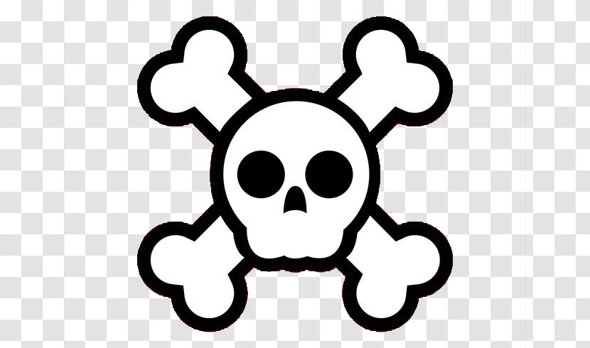 Skull And Crossbones Cartoon Clip Art - Silhouette Transparent PNG