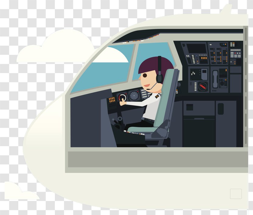 Aircraft Airplane Flight 0506147919 Cockpit - First Officer - Cabin Crew Transparent PNG