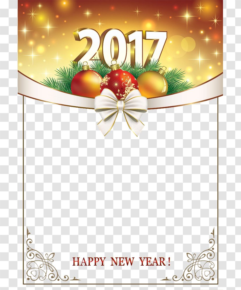 Christmas New Year's Day Illustration - Golden Buckle Creative HD Free Transparent PNG