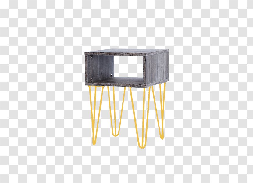 Table Yellow Rectangle - Furniture - Side Transparent PNG