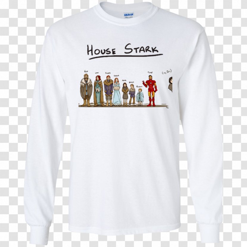 T-shirt Jon Snow Sansa Stark Eddard Hoodie - Outerwear - House Transparent PNG