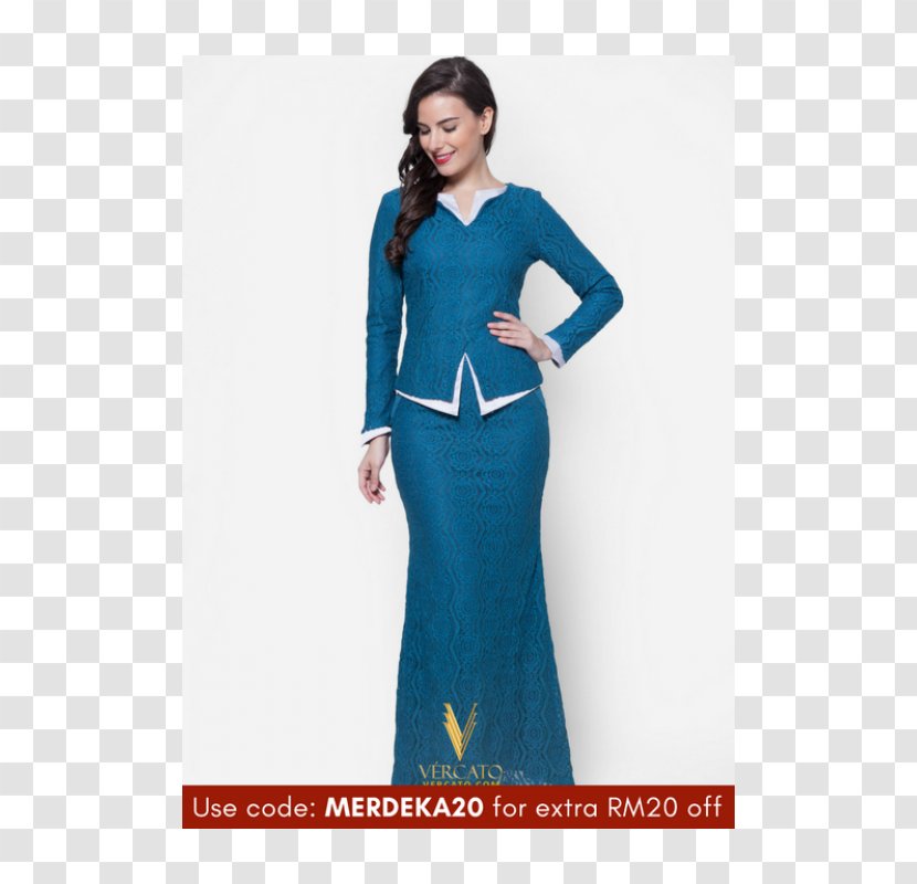 Baju Kurung Robe Kebaya Melayu Dress - Waist Transparent PNG