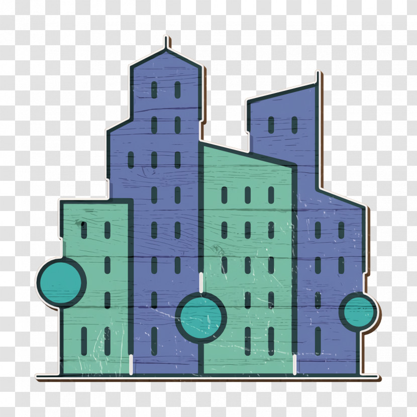 Cityscape Icon Town Icon City Icon Transparent PNG