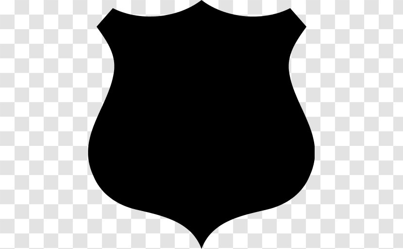 Badge Police Officer Clip Art - Black Transparent PNG