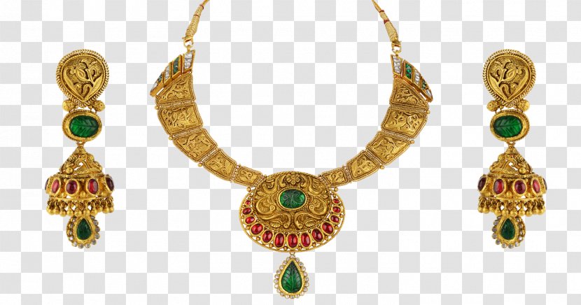 Earring Emerald Jewellery Necklace Gold Transparent PNG