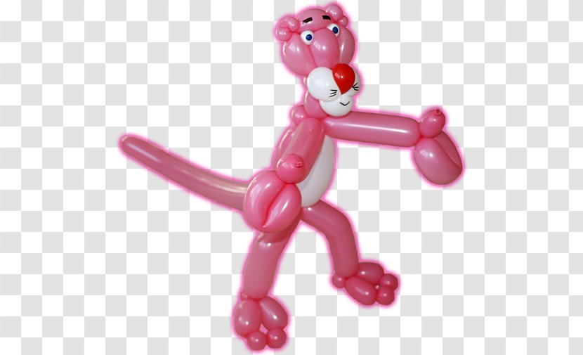Balloon Animal Pink M Figurine Transparent PNG