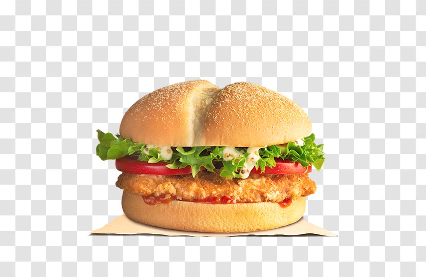 Hamburger Cheeseburger TenderCrisp Chicken Sandwich Fast Food - Buffalo Burger - King Transparent PNG