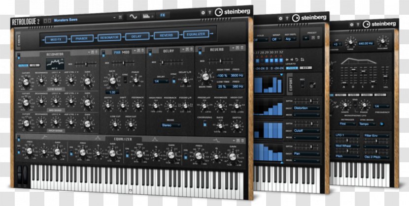 Steinberg Cubase Analog Synthesizer Audio Mixing Stereophonic Sound - Musical Instrument Accessory - Japan Features Transparent PNG