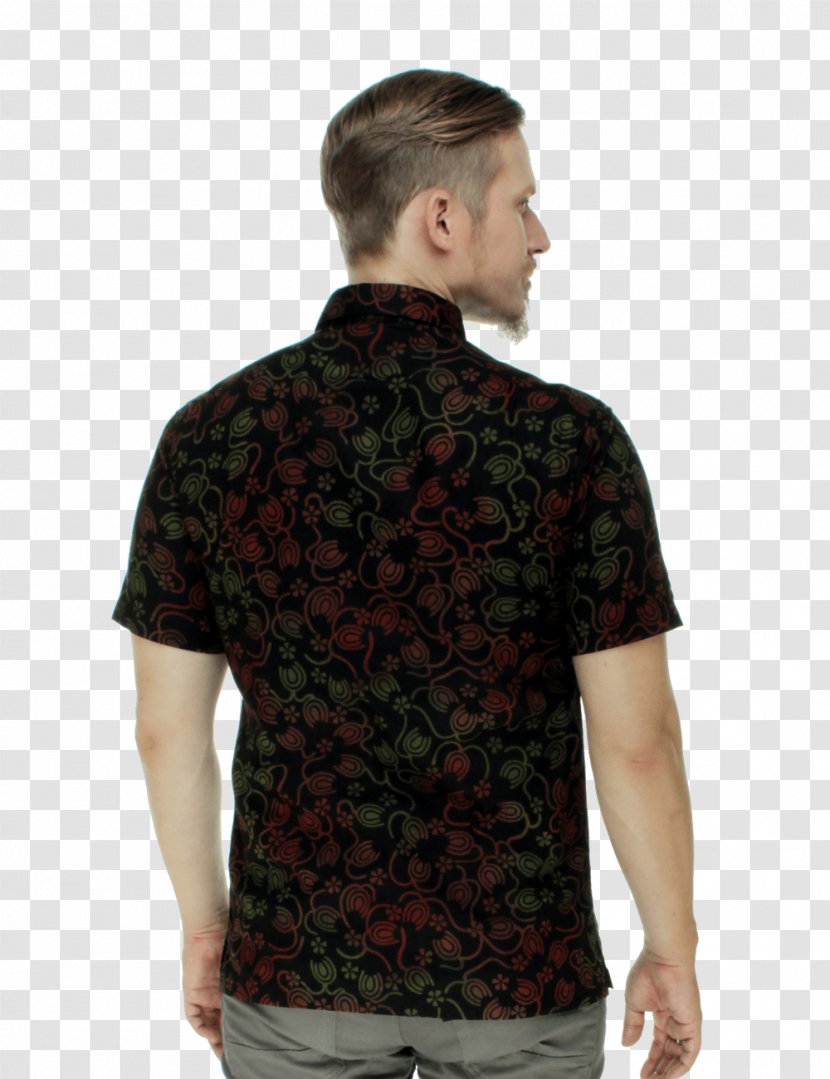 Sleeve ApeCrime Neck Maroon Shirt - T Transparent PNG