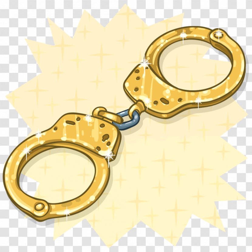Golden Handcuffs Police Game Transparent PNG