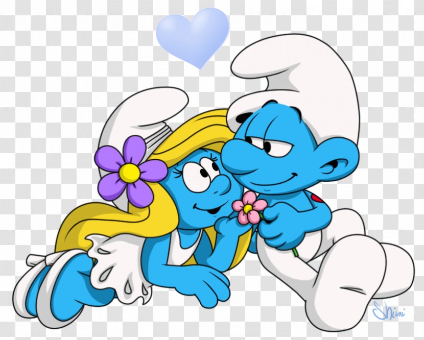Smurfette Clumsy Smurf Hefty The Smurfs - Watercolor Transparent PNG