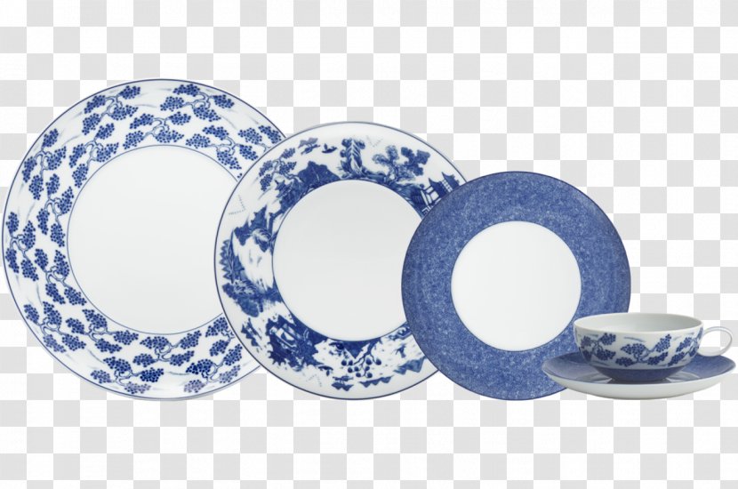 Plate New York City Tableware Mottahedeh & Company Blue - Cobalt - Shou Transparent PNG