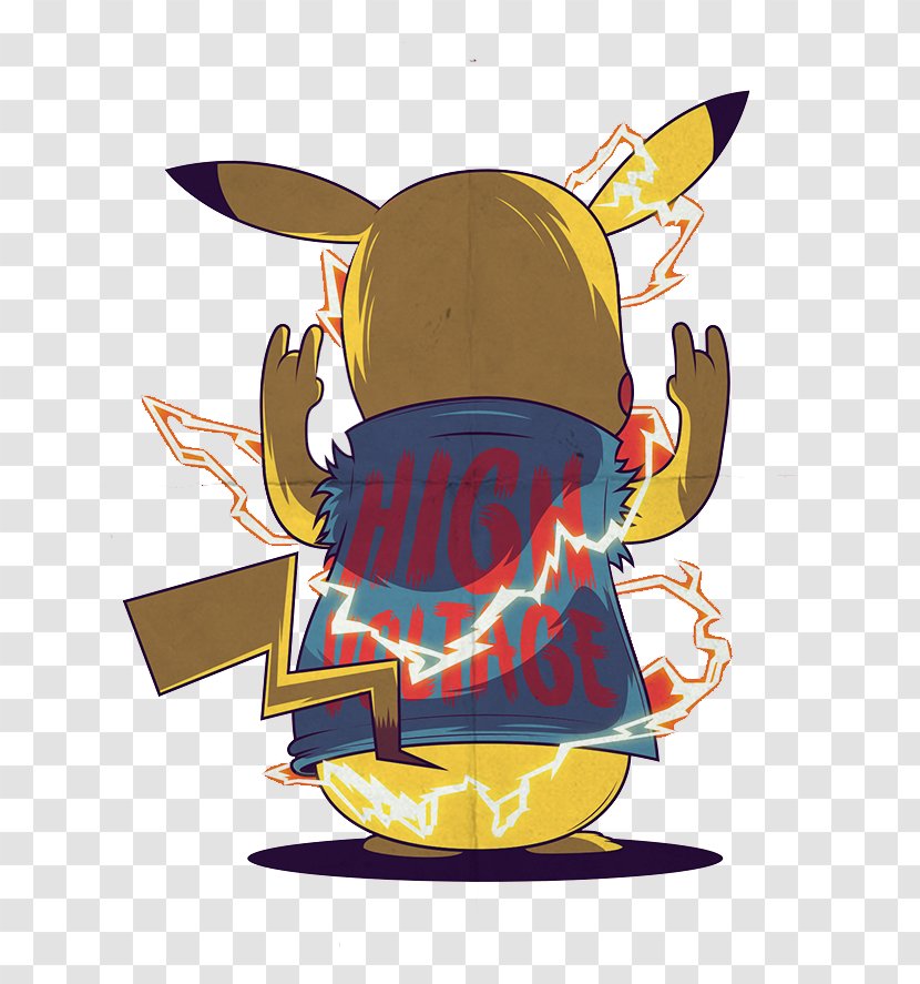 T-shirt Slipper Clothing Raglan Sleeve - Watercolor - Pikachu Back Transparent PNG