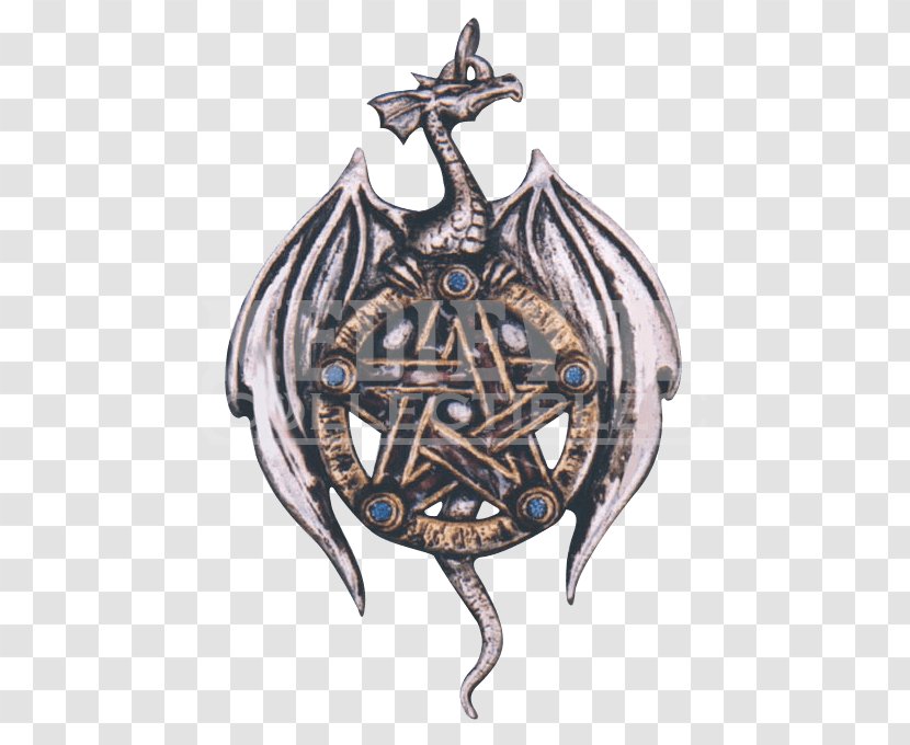 Symbol Amulet Pentagram Charms & Pendants Dragon - Pentacle Transparent PNG