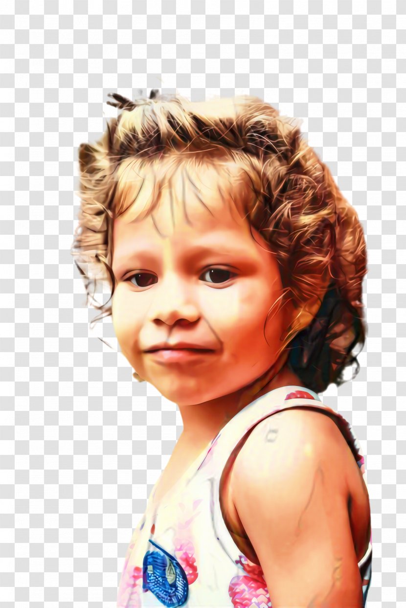 Little Girl - Hair - Coloring Ringlet Transparent PNG