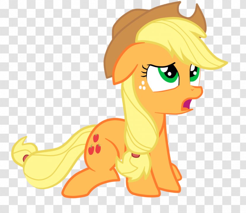Applejack Rarity My Little Pony Fluttershy - Cartoon - Unicorn Horn Transparent PNG