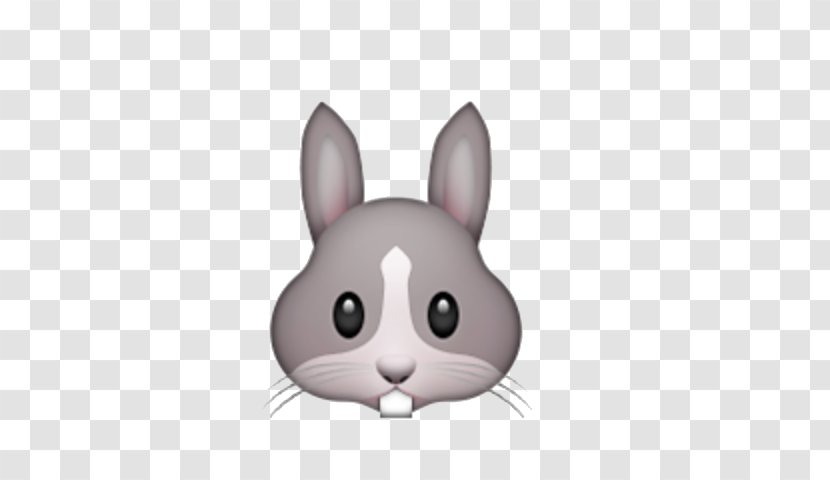 Easter Bunny Emoji - Whiskers - Hare Tail Transparent PNG