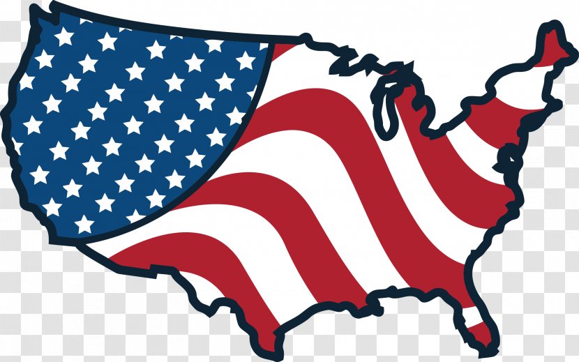 Flag Of The United States Clip Art - America Transparent PNG