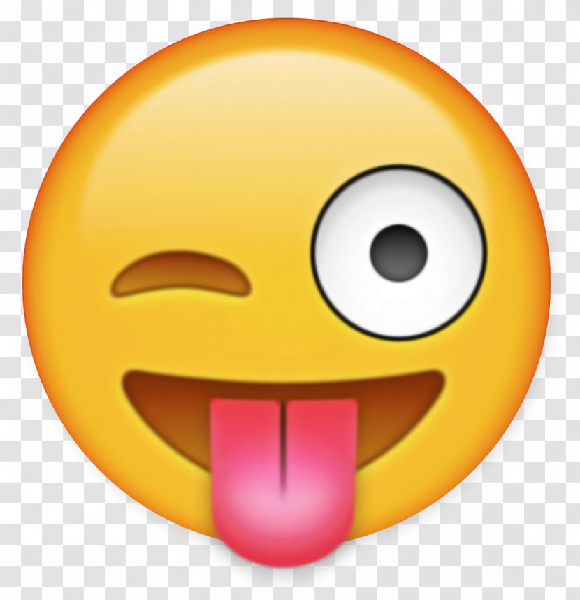 Happy Face Emoji - Sticker - Tongue Laugh Transparent PNG