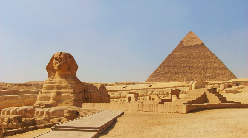 Great Sphinx Of Giza Pyramid Egyptian Pyramids Cairo Ancient Egypt - Temple Transparent PNG