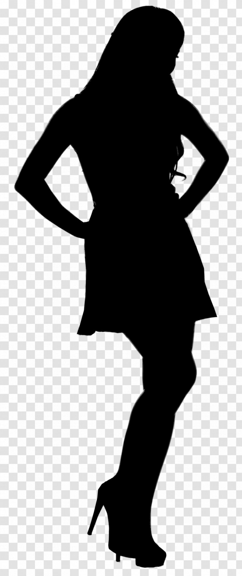 Image Illustration Musician Actor Silhouette - Blackandwhite - Little Black Dress Transparent PNG