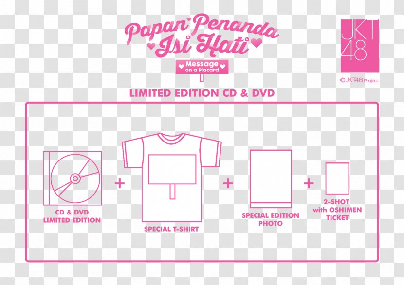 Paper Papan Penanda Isi Hati Logo Brand Font - Pink - JKT 48 Transparent PNG