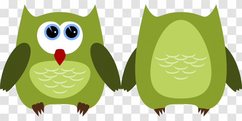 Baby Owls Bird Clip Art - Green Transparent PNG