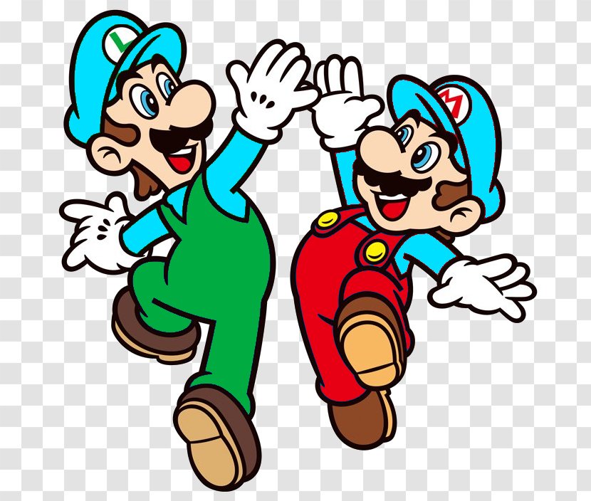 New Super Mario Bros. Wii & Luigi: Superstar Saga - Cartoon - Bros Transparent PNG