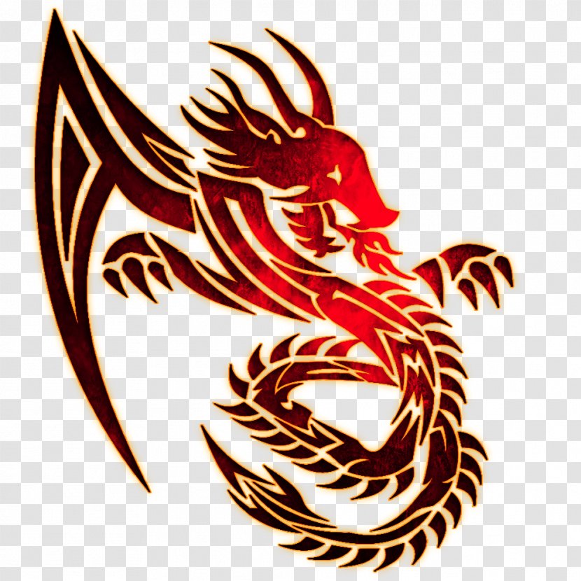 Dragon Symbol Logo Image Art - Wing - Frost Mage Transparent PNG