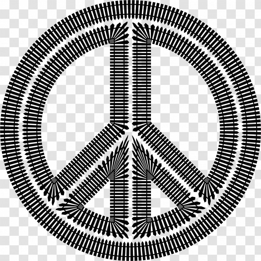Peace Symbols Number Kappu Bistro - Black And White - Symbol Transparent PNG