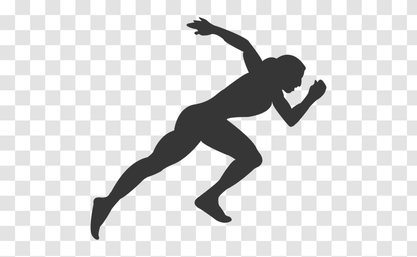 Silhouette Sprint Sport - Athletics Running Transparent PNG