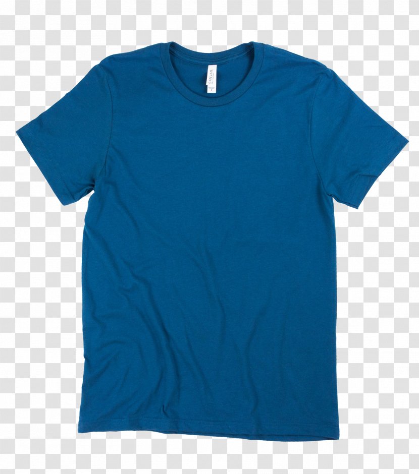 T-shirt Sleeve Crew Neck Neckline - Aqua - Clothing Apparel Printing Transparent PNG