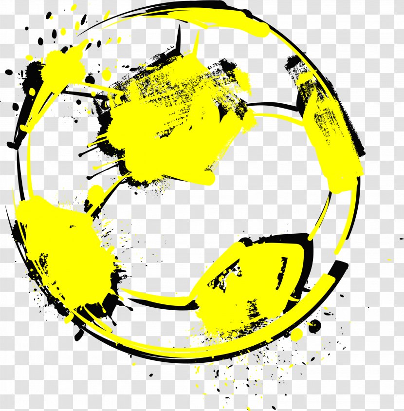 Graffiti Football Clip Art - Ball - Hand-painted Transparent PNG